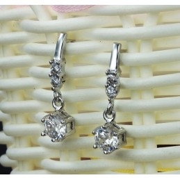 Excellent Quality Female Platinum Plating Titanium Earrings
