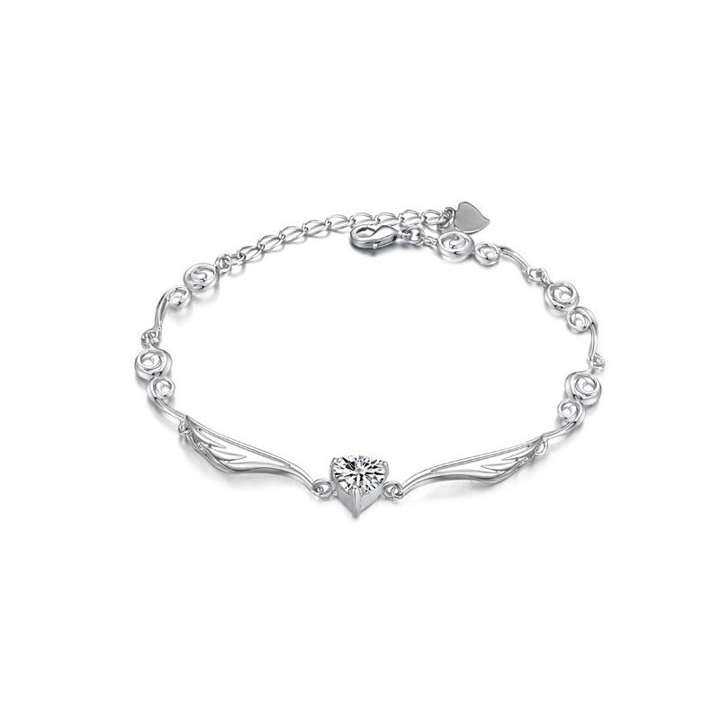 Wide Varieties Female Platinum Plating Titanium Bracelet With Diamond Wide Varieties Female Platinum Plating Titanium Bracelet With Diamond