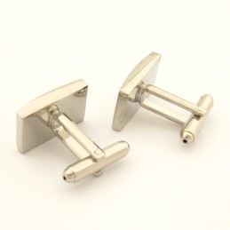 Classics Titanium And Black Plated Oblong Cufflinks