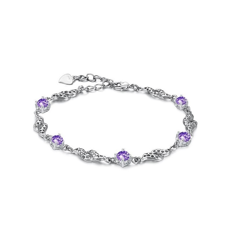 Excellent Quality Female Hollow Platinum Plating Titanium Bracelet With Diamond Excellent Quality Female Hollow Platinum Plating Titanium Bracelet With Diamond