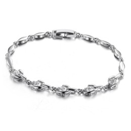 Easy To Use Female Platinum Plating Titanium Bracelet