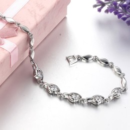Easy To Use Female Platinum Plating Titanium Bracelet