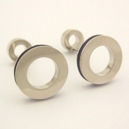 New Style Titanium Round Cufflinks