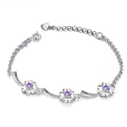 Quality And Quantity Assured Female Platinum Plating Titanium Bracelet