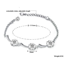 Quality And Quantity Assured Female Platinum Plating Titanium Bracelet