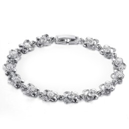 Wide Varieties Female Platinum Plating Titanium Bracelet