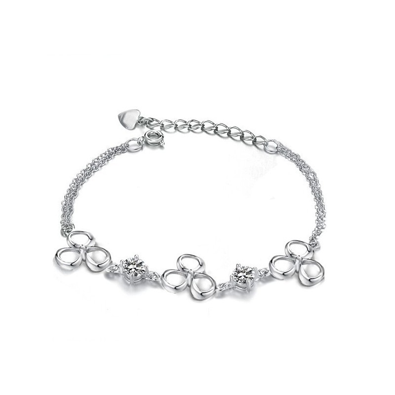Wide Varieties Female Fade-Proof Platinum Plating Titanium Bracelet