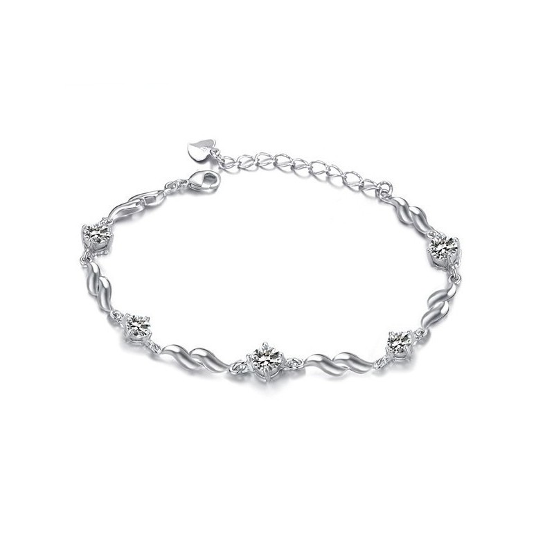 Reliable Reputation Female Lovely Platinum Plating Titanium Bracelet