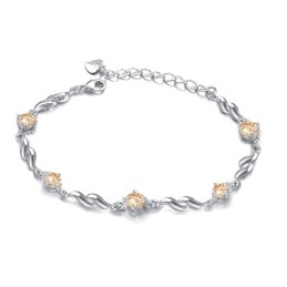Reliable Reputation Female Lovely Platinum Plating Titanium Bracelet