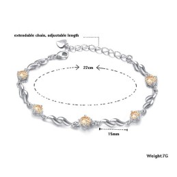 Reliable Reputation Female Lovely Platinum Plating Titanium Bracelet