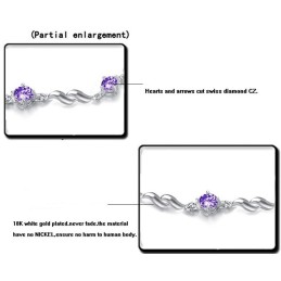 Reliable Reputation Female Lovely Platinum Plating Titanium Bracelet