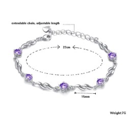 Reliable Reputation Female Lovely Platinum Plating Titanium Bracelet