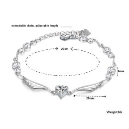 Excellent Quality Female Platinum Plating Titanium Bracelet