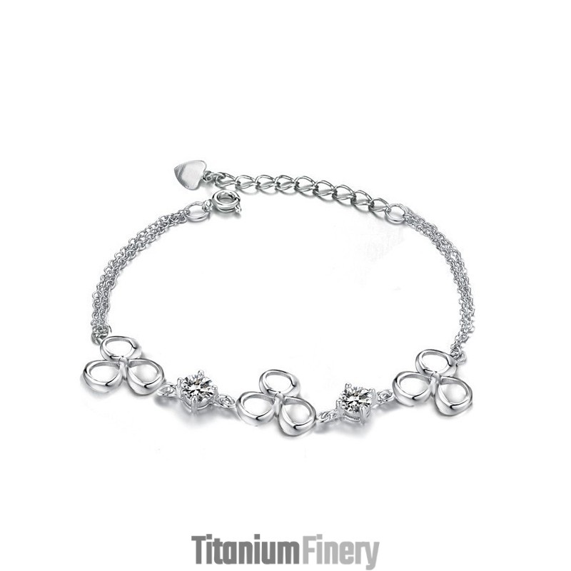 Quality And Quantity Assured Female Platinum Plating Titanium Bracelet With Diamond Quality And Quantity Assured Female Platinum Plating Titanium Bracelet With Diamond