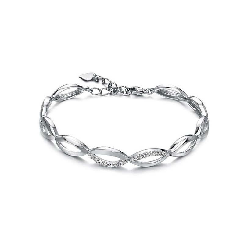 The Queen Of Quality Female Platinum Plating Titanium Bracelet With Diamond The Queen Of Quality Female Platinum Plating Titanium Bracelet With Diamond