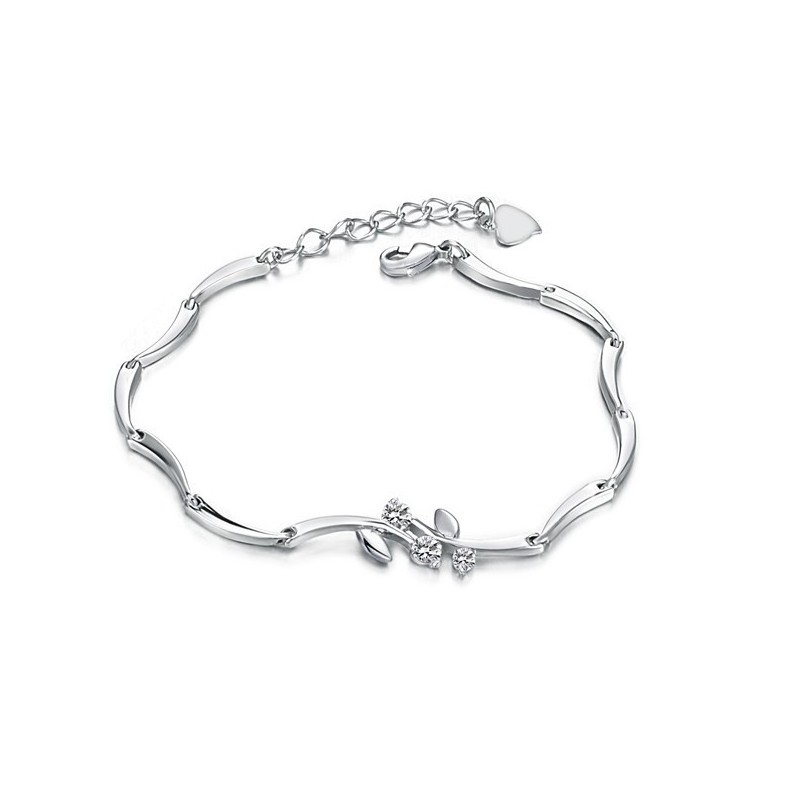 Quality And Quantity Assured Female Platinum Plating Titanium Bracelet With Diamond Quality And Quantity Assured Female Platinum Plating Titanium Bracelet With Diamond