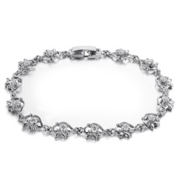 World-Wide Renown Female Platinum Plating Titanium Bracelet