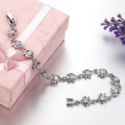 World-Wide Renown Female Platinum Plating Titanium Bracelet