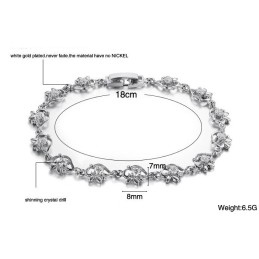 World-Wide Renown Female Platinum Plating Titanium Bracelet