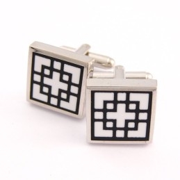 Classical Titanium Square Cufflinks