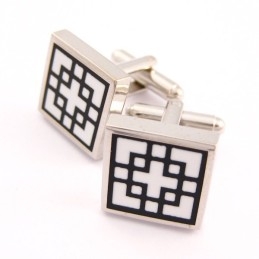 Classical Titanium Square Cufflinks