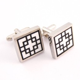 Classical Titanium Square Cufflinks