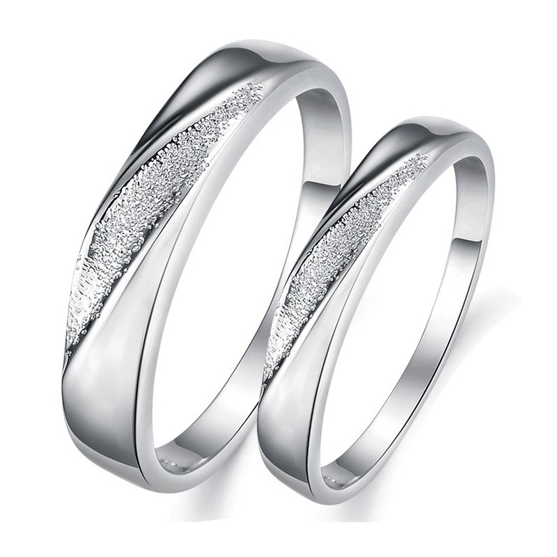 Wide Varieties Scrub Platinum Plating Titanium Ring For Lovers Wide Varieties Scrub Platinum Plating Titanium Ring For Lovers