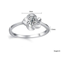 The Queen Of Quality Female Fashion Platinum Plating Titanium Ring