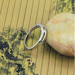 Quality And Quantity Assured Platinum Plating Titanium Ring For Lovers
