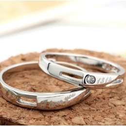 High Quality Platinum Plating Titanium Ring For Lovers