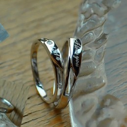 High Quality Platinum Plating Titanium Ring For Lovers