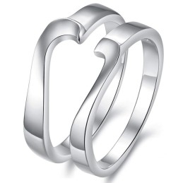 The Queen Of Quality Platinum Plating Titanium Ring For Lovers