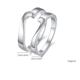 The Queen Of Quality Platinum Plating Titanium Ring For Lovers