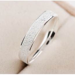Easy To Use Pearl Yarn Platinum Plating Titanium Ring For Lovers
