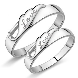 The Queen Of Quality Platinum Plating Titanium Ring For Lovers