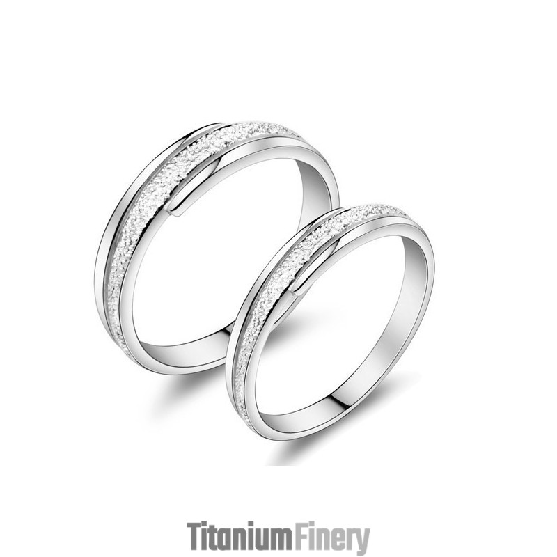 Wide Varieties Pearl Yarn Platinum Plating Titanium Ring For Lovers Wide Varieties Pearl Yarn Platinum Plating Titanium Ring For Lovers