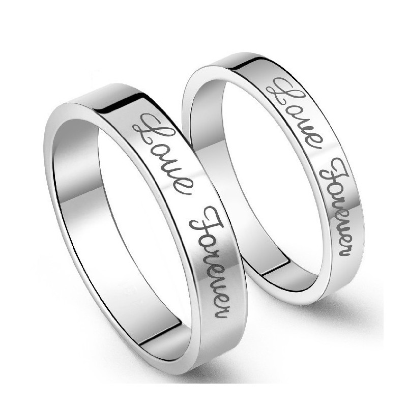 Superior Quality Concise Platinum Plating Titanium Ring For Lovers Superior Quality Concise Platinum Plating Titanium Ring For Lovers