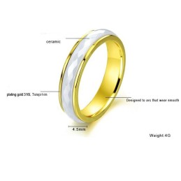Wide Varieties Rhombus Tungsten Ceramic Ring