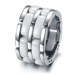 Quality And Quantity Assured Black And White Tungsten Ceramic Ring