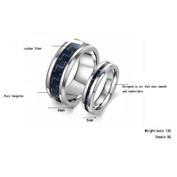 Quality And Quantity Assured Tungsten Ceramic Ring For Lovers