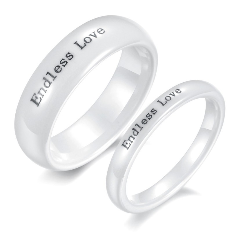 High Quality Concise Tungsten Ceramic Ring For Lovers High Quality Concise Tungsten Ceramic Ring For Lovers
