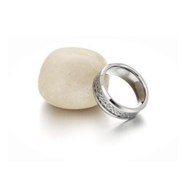 The Queen Of Quality Male White Tungsten Ceramic Ring