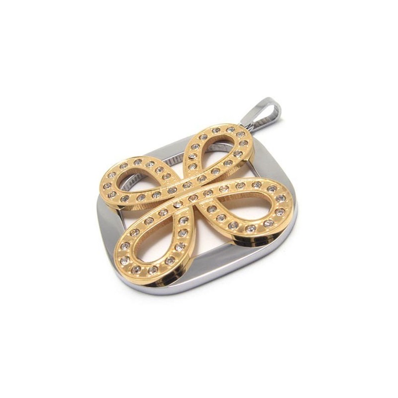 Fashion Four Leaves Clover Titanium Pendant - Free Chian Fashion Four Leaves Clover Titanium Pendant - Free Chian