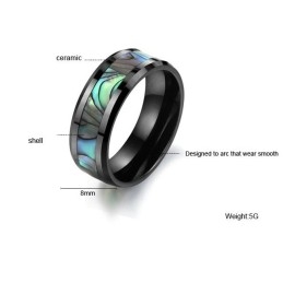 Quality And Quantity Assured Black Tungsten Ceramic Shell Ring