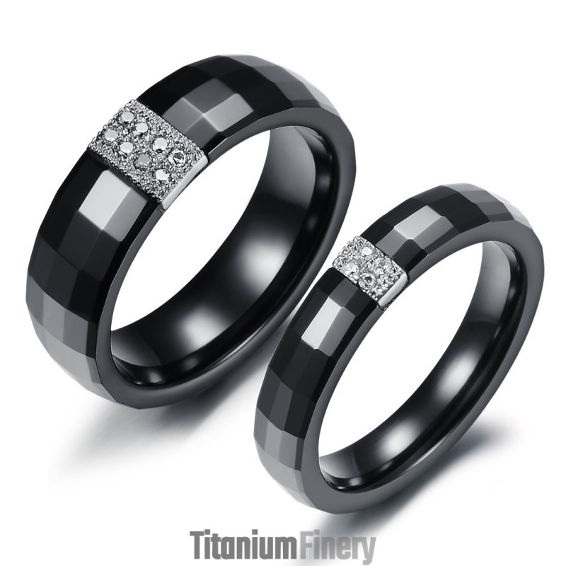 Easy To Use Rhombus Tungsten Ceramic Ring For Lovers Easy To Use Rhombus Tungsten Ceramic Ring For Lovers