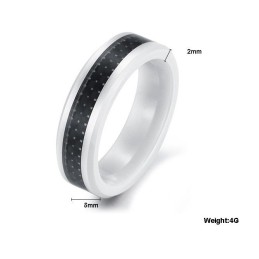 Reliable Quality Black Carbon Fiber Tungsten Ceramic Ring