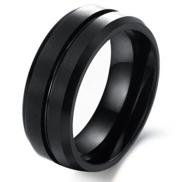 Well-Known For Its Fine Quality Male Retro Tungsten Ceramic Ring