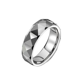 World-Wide Renown Corner Angle Tungsten Ceramic Ring For Lovers