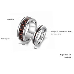 Quality And Quantity Assured Tungsten Ceramic Ring For Lovers