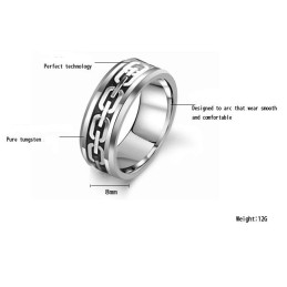 Wide Varieties Male Tungsten Ceramic Ring